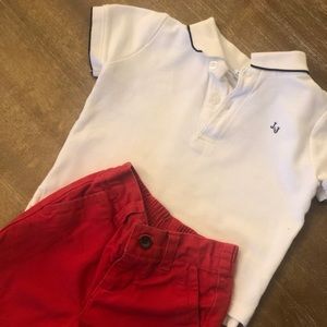 Janie and jack shorts and polo shirt 12m